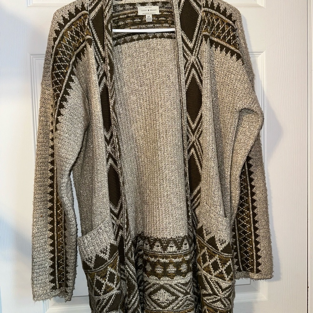Lucky Brand Aztec Cardigan